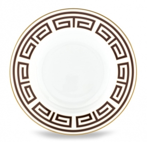 Ginori Labirinto Ebano Soup Plate - 9.5"